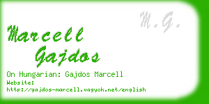 marcell gajdos business card